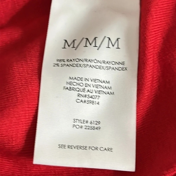 Cabi Formal Tee in Cherry Style 6129 Spring 2022 - NEW - Size Medium - Picture 9 of 10